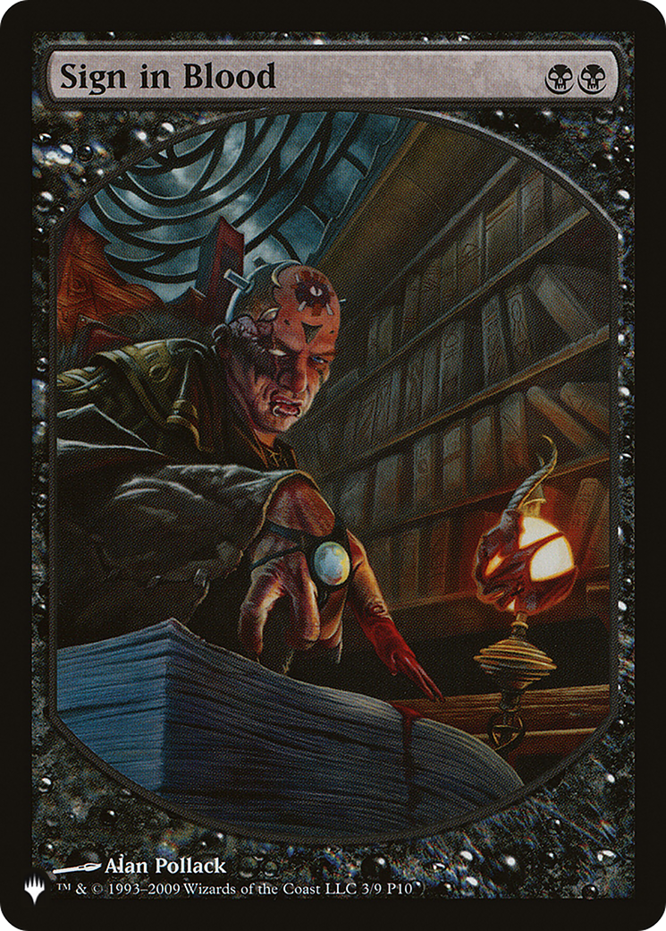 Sign in Blood (PLIST-601) - The List - Premium MTG Single from Wizards of the Coast - Just $0.99! Shop now at Game Crave Tournament Store