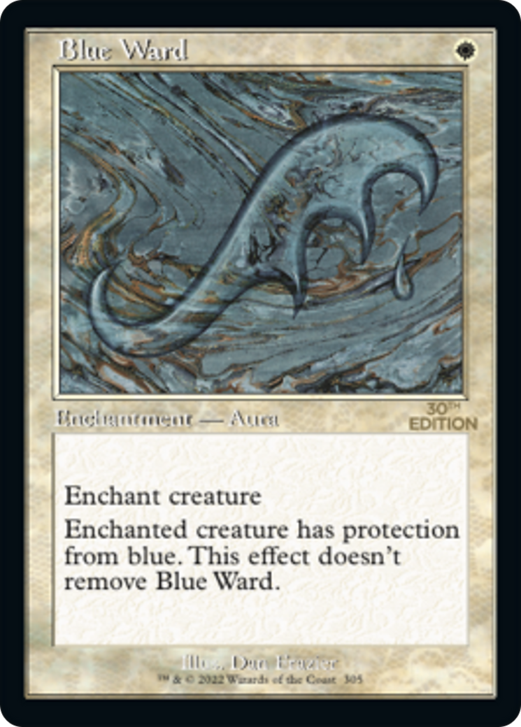 Blue Ward (30A-305) - 30th Anniversary Edition - Premium MTG Single from Wizards of the Coast - Just $24! Shop now at Game Crave Tournament Store