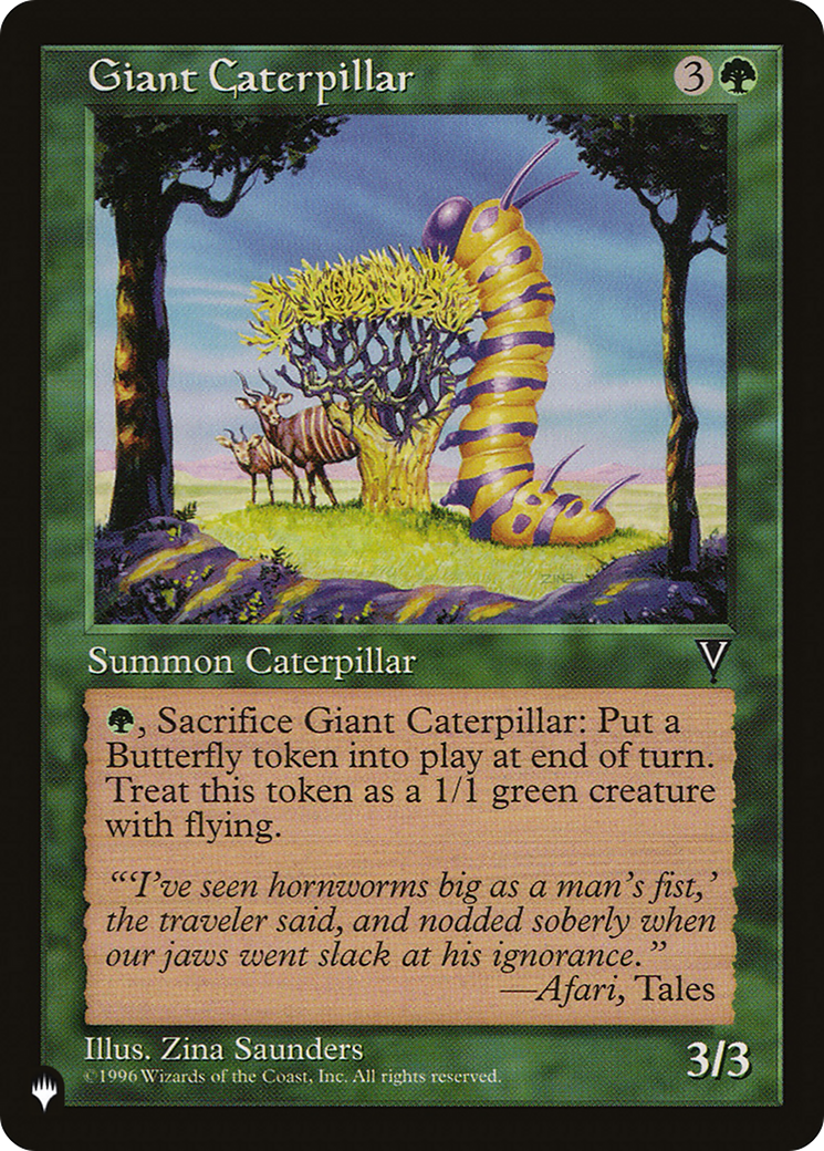 Giant Caterpillar (PLIST-1211) - The List - Premium MTG Single from Wizards of the Coast - Just $0.08! Shop now at Game Crave Tournament Store