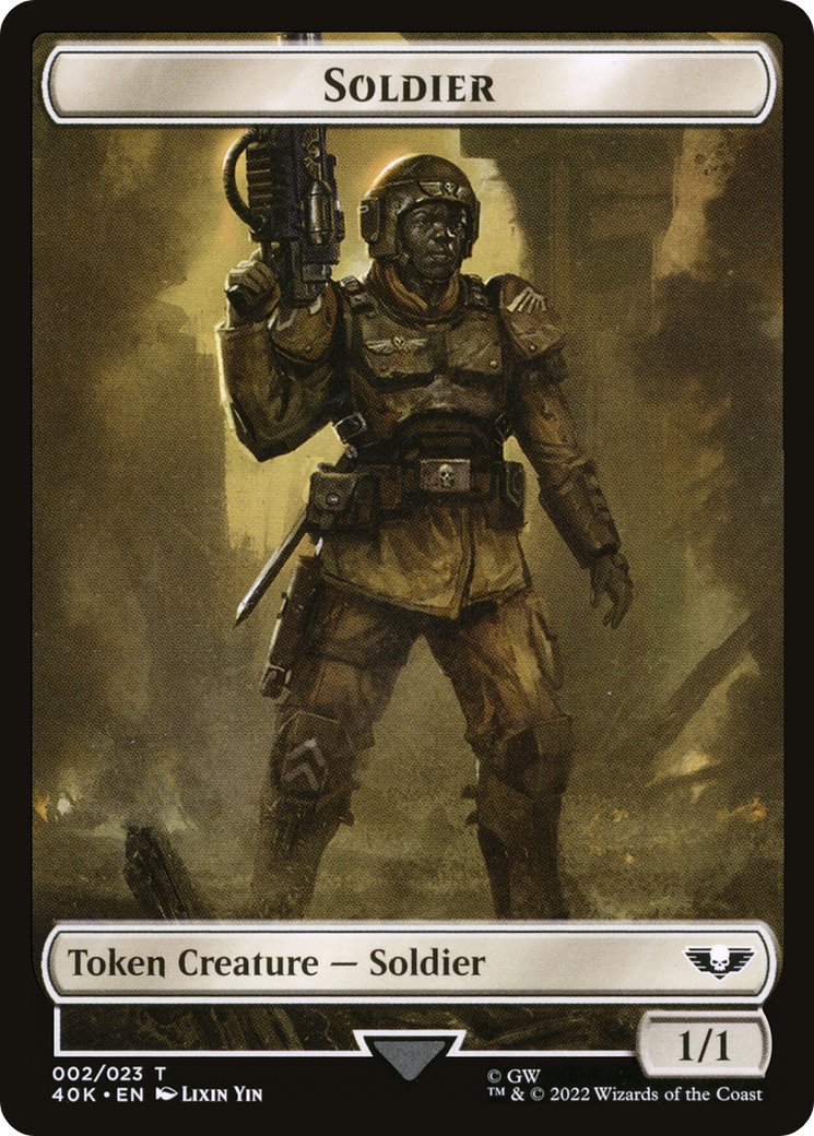 Soldier (T40K-002) - Warhammer 40,000 Tokens - Premium MTG Single from Wizards of the Coast - Just $0! Shop now at Game Crave Tournament Store