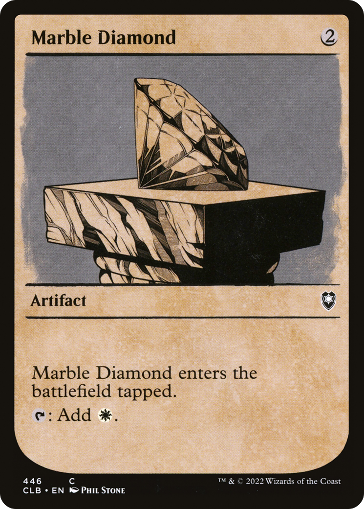 Marble Diamond (CLB-446) - Commander Legends: Battle for Baldur's Gate: (Showcase) Foil - Premium MTG Single from Wizards of the Coast - Just $0.25! Shop now at Game Crave Tournament Store