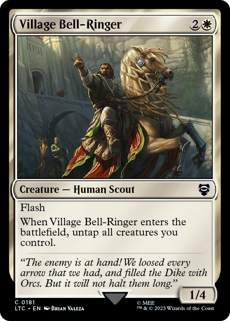 Village Bell-Ringer (LTC-181) - Tales of Middle-earth Commander - Premium MTG Single from Wizards of the Coast - Just $0.08! Shop now at Game Crave Tournament Store