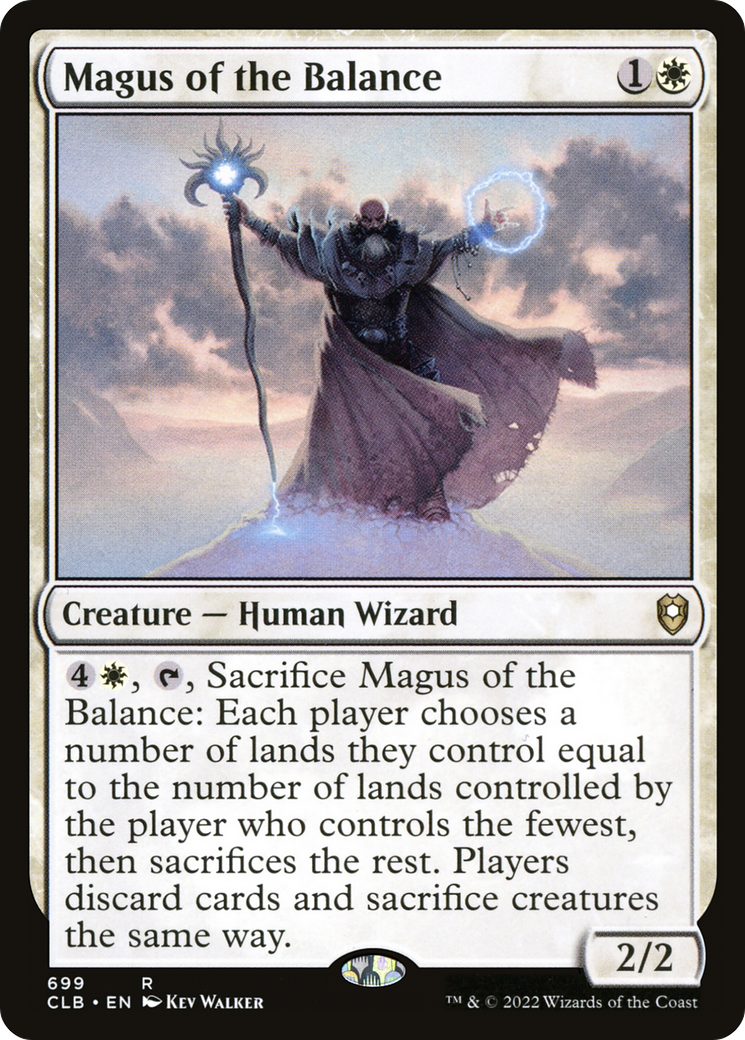 Magus of the Balance (CLB-699) - Commander Legends: Battle for Baldur's Gate - Premium MTG Single from Wizards of the Coast - Just $0.08! Shop now at Game Crave Tournament Store