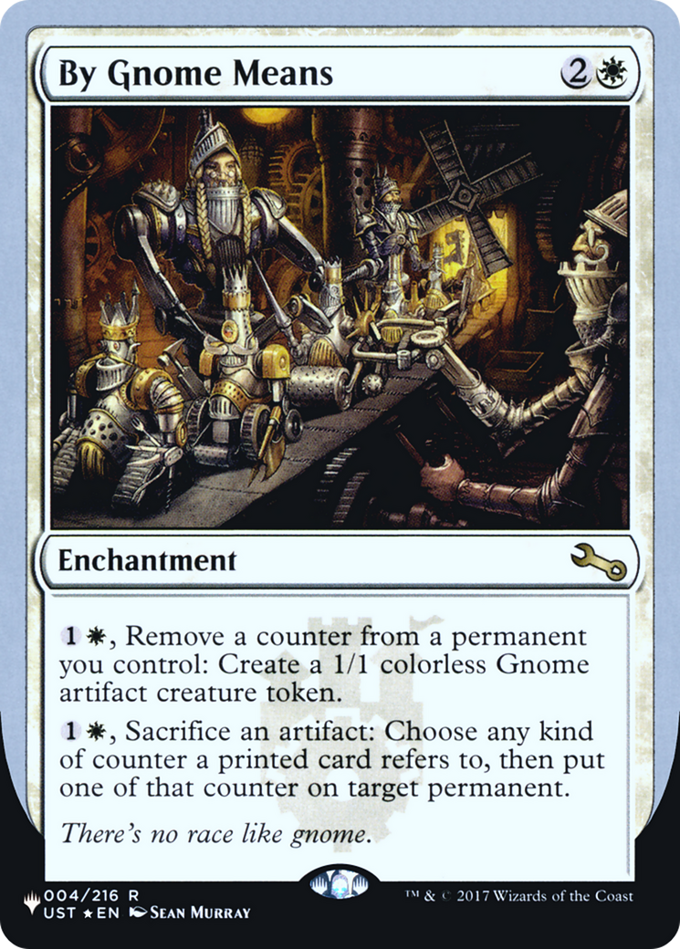 By Gnome Means (UPLIST-001) - The List (Unfinity Foil Edition) Foil - Premium MTG Single from Wizards of the Coast - Just $0.08! Shop now at Game Crave Tournament Store