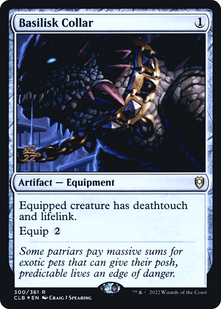 Basilisk Collar (PCLB-300S) - Battle for Baldur's Gate Promos Foil - Premium MTG Single from Wizards of the Coast - Just $3.93! Shop now at Game Crave Tournament Store