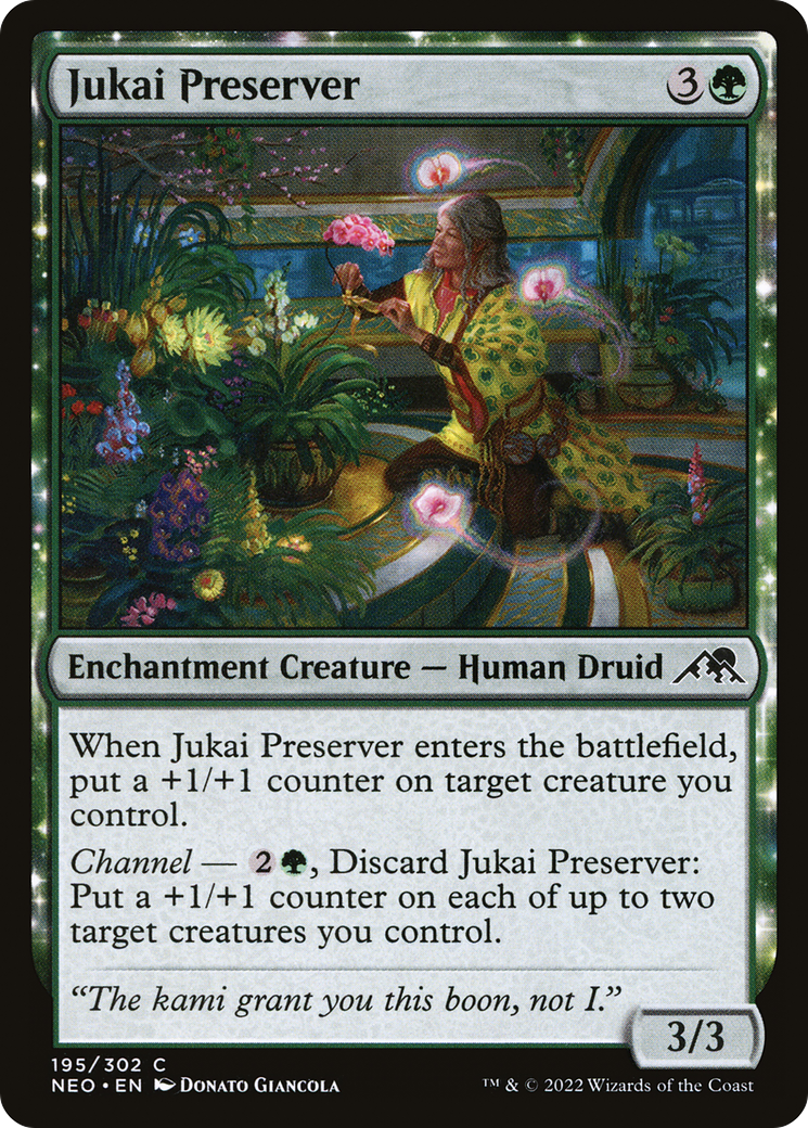 Jukai Preserver (NEO-195) - Kamigawa: Neon Dynasty Foil - Premium MTG Single from Wizards of the Coast - Just $0.08! Shop now at Game Crave Tournament Store