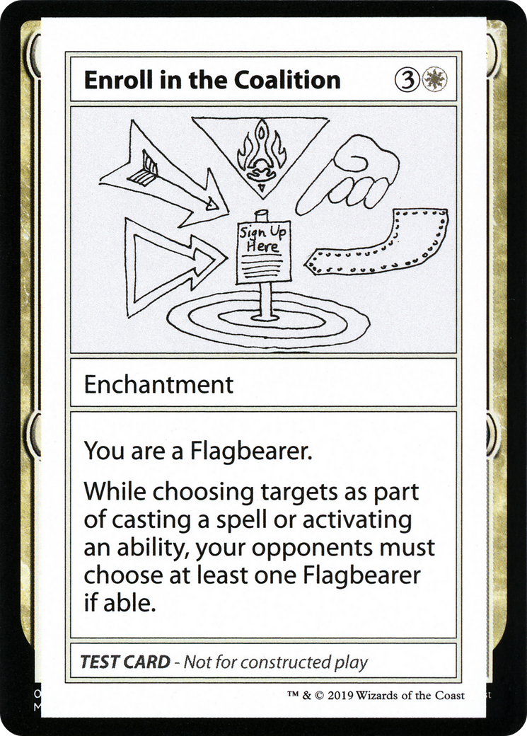 Enroll in the Coalition (CMB2-004) - Mystery Booster Playtest Cards 2021 - Premium MTG Single from Wizards of the Coast - Just $0.23! Shop now at Game Crave Tournament Store