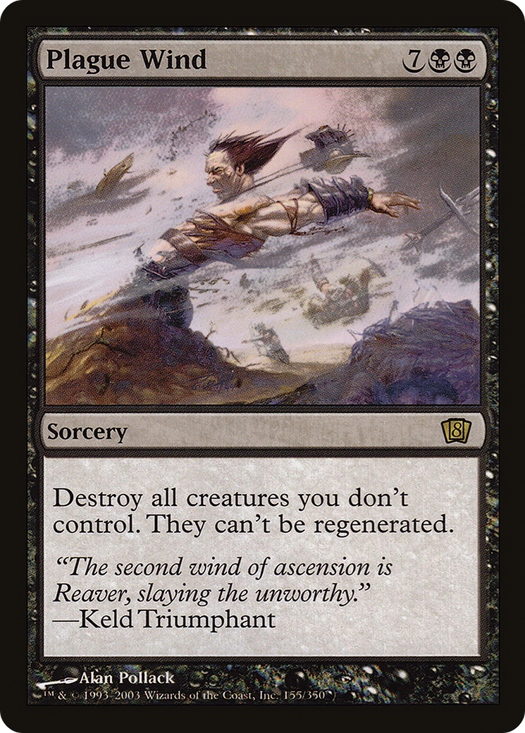 Plague Wind (8ED-155★) - Eighth Edition Foil - Premium MTG Single from Wizards of the Coast - Just $1.60! Shop now at Game Crave Tournament Store