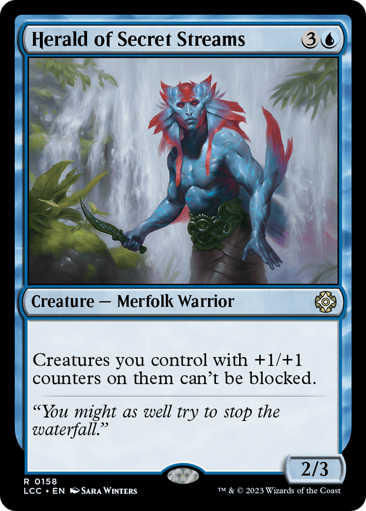 Herald of Secret Streams (LCC-158) - The Lost Caverns of Ixalan Commander - Premium MTG Single from Wizards of the Coast - Just $0.87! Shop now at Game Crave Tournament Store