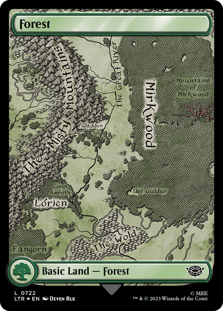 Forest (LTR-722) - The Lord of the Rings: Tales of Middle-earth Foil - Premium MTG Single from Wizards of the Coast - Just $0.55! Shop now at Game Crave Tournament Store