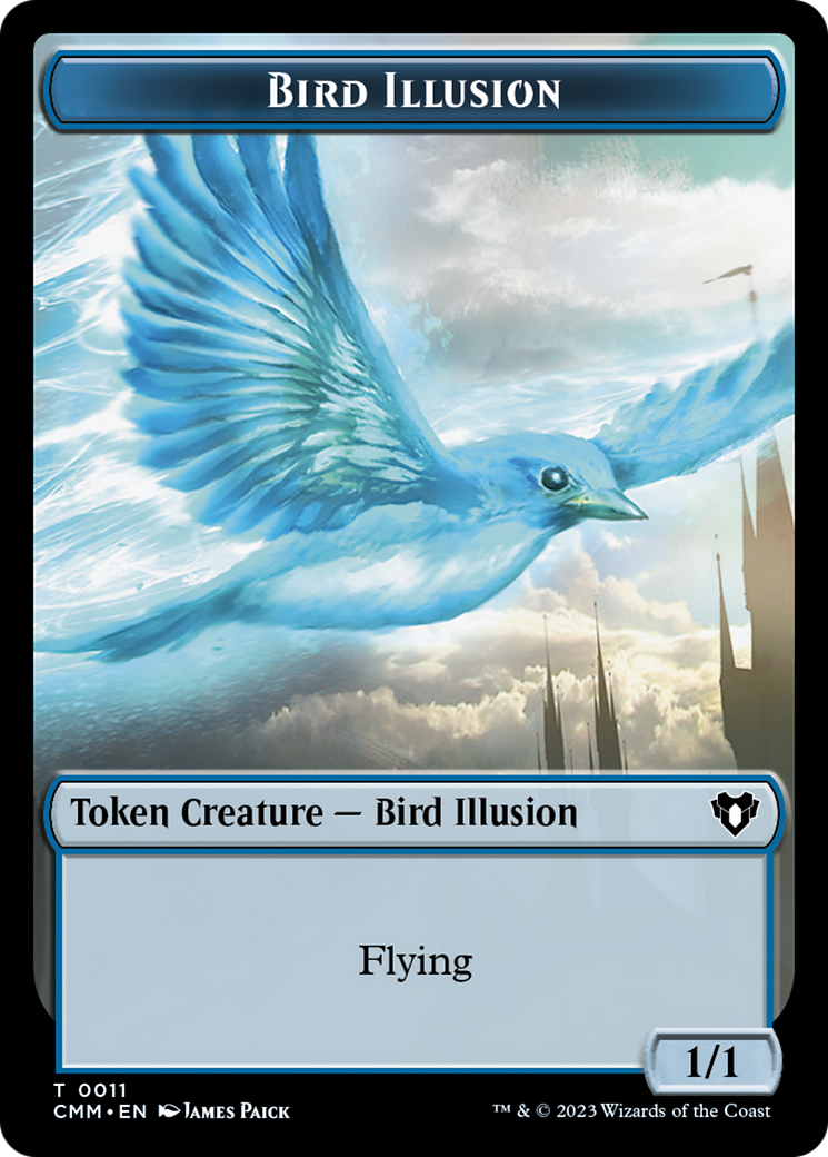 Bird Illusion (TCMM-011) - Commander Masters Tokens - Premium MTG Single from Wizards of the Coast - Just $0! Shop now at Game Crave Tournament Store