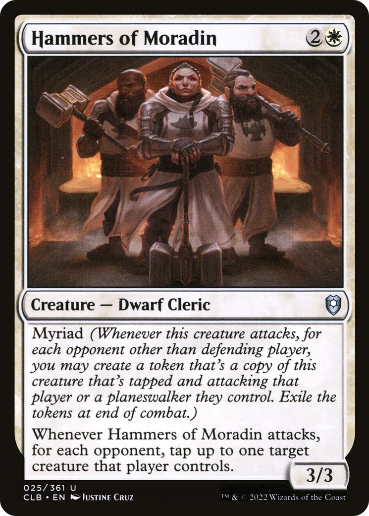 Hammers of Moradin (CLB-025) - Commander Legends: Battle for Baldur's Gate Foil - Premium MTG Single from Wizards of the Coast - Just $0.25! Shop now at Game Crave Tournament Store