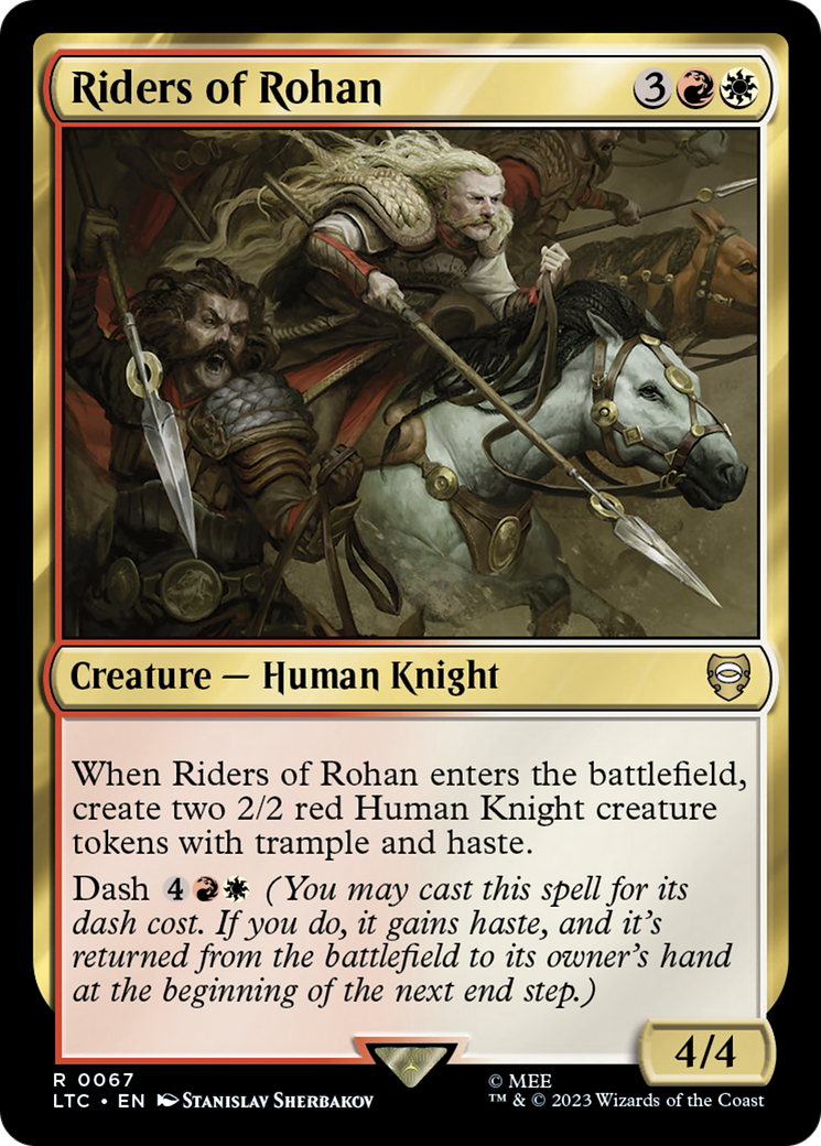 Riders of Rohan (LTC-067) - Tales of Middle-earth Commander - Premium MTG Single from Wizards of the Coast - Just $0.08! Shop now at Game Crave Tournament Store
