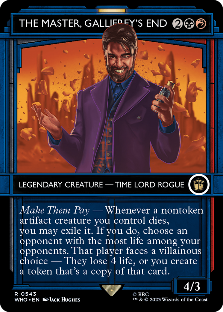 The Master, Gallifrey's End (WHO-543) - Doctor Who: (Showcase) (Borderless) Foil - Premium MTG Single from Wizards of the Coast - Just $0.08! Shop now at Game Crave Tournament Store