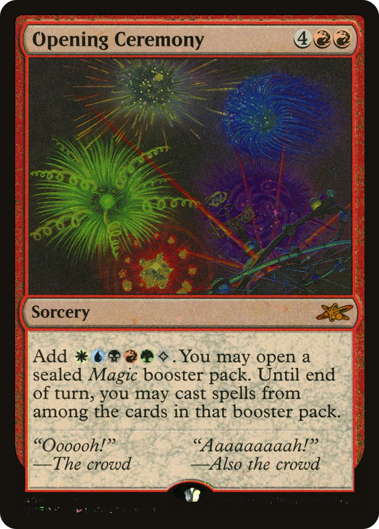 Opening Ceremony (UNF-404) - Unfinity Foil - Premium MTG Single from Wizards of the Coast - Just $0.26! Shop now at Game Crave Tournament Store