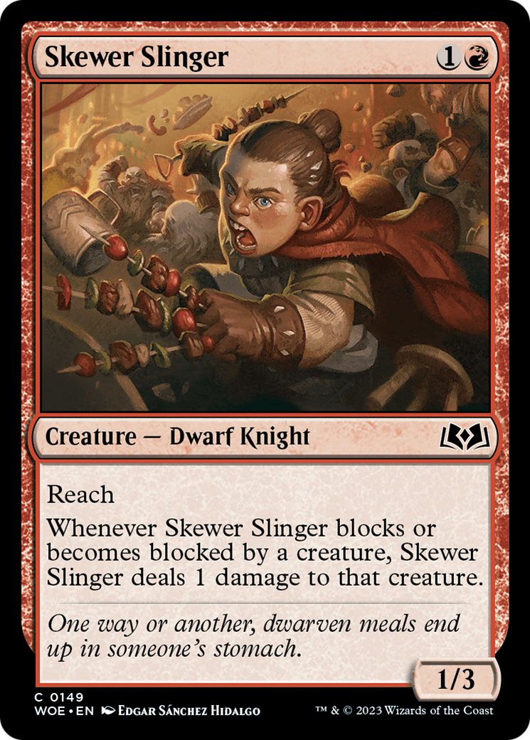 Skewer Slinger (WOE-149) - Wilds of Eldraine Foil - Premium MTG Single from Wizards of the Coast - Just $0.08! Shop now at Game Crave Tournament Store