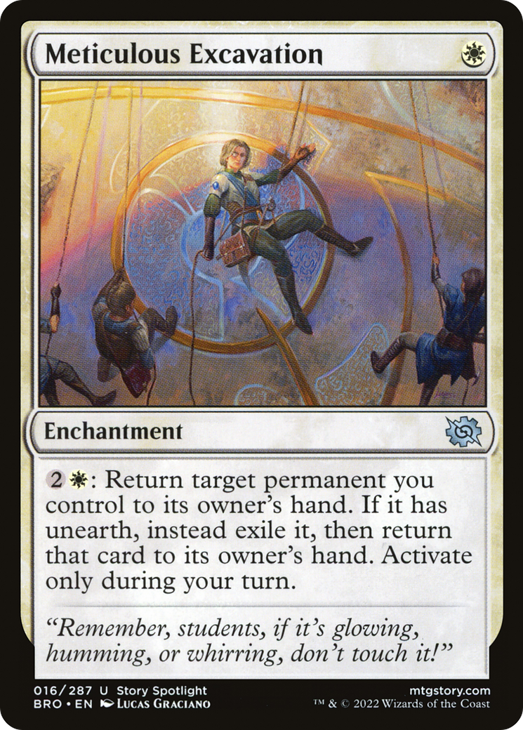 Meticulous Excavation (BRO-016) - The Brothers' War: (storyspotlight) - Premium MTG Single from Wizards of the Coast - Just $0.25! Shop now at Game Crave Tournament Store