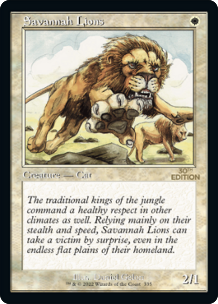 Savannah Lions (30A-335) - 30th Anniversary Edition - Premium MTG Single from Wizards of the Coast - Just $198.63! Shop now at Game Crave Tournament Store
