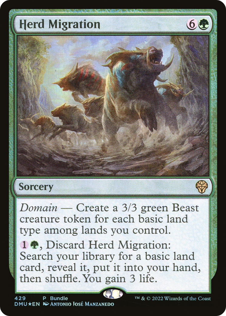 Herd Migration (DMU-429) - Dominaria United Foil - Premium MTG Single from Wizards of the Coast - Just $0.08! Shop now at Game Crave Tournament Store