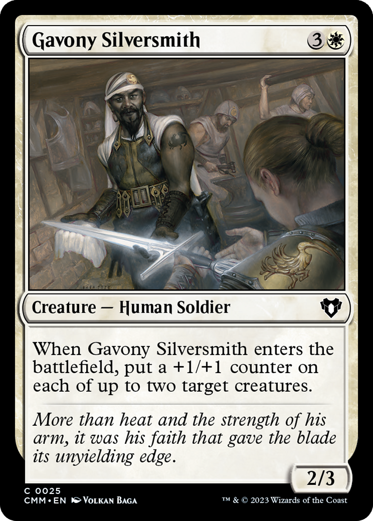 Gavony Silversmith (CMM-025) - Commander Masters - Premium MTG Single from Wizards of the Coast - Just $0.08! Shop now at Game Crave Tournament Store