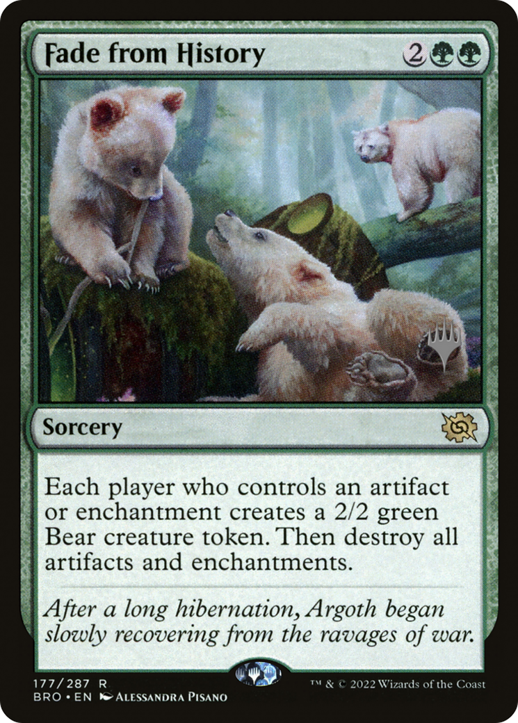 Fade from History (PBRO-177P) - The Brothers' War Promos - Premium MTG Single from Wizards of the Coast - Just $0.73! Shop now at Game Crave Tournament Store