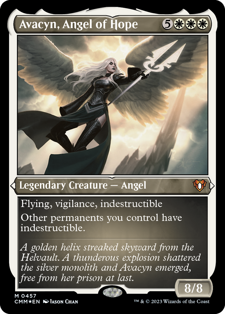 Avacyn, Angel of Hope (CMM-457) - Commander Masters Etched Foil - Premium MTG Single from Wizards of the Coast - Just $11.54! Shop now at Game Crave Tournament Store