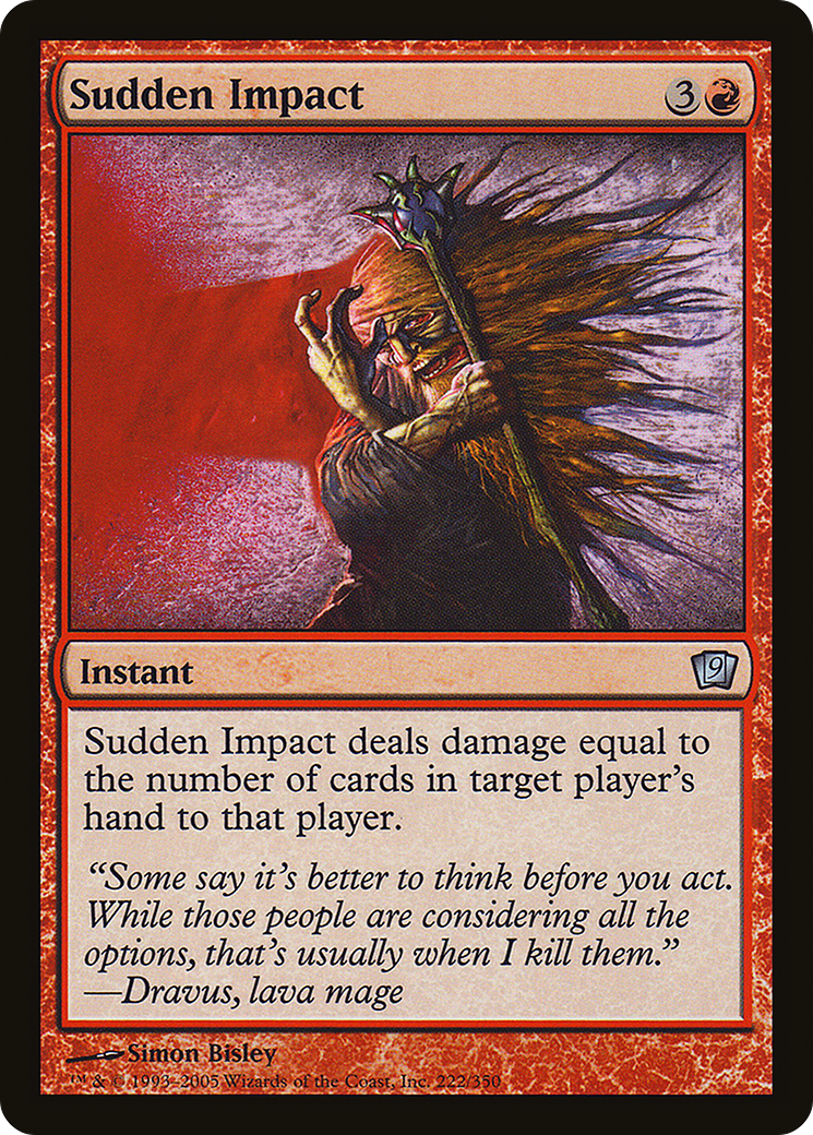 Sudden Impact (9ED-222★) - Ninth Edition Foil - Premium MTG Single from Wizards of the Coast - Just $0.08! Shop now at Game Crave Tournament Store