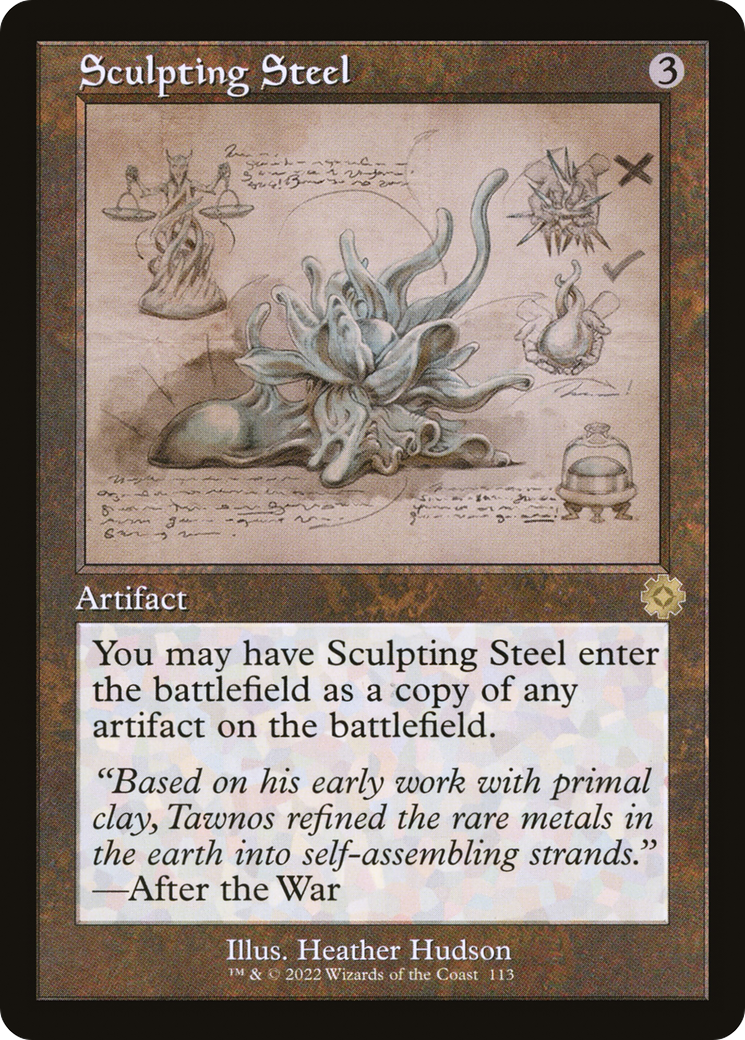 Sculpting Steel (BRR-113) - The Brothers' War Retro Artifacts - Premium MTG Single from Wizards of the Coast - Just $0.49! Shop now at Game Crave Tournament Store