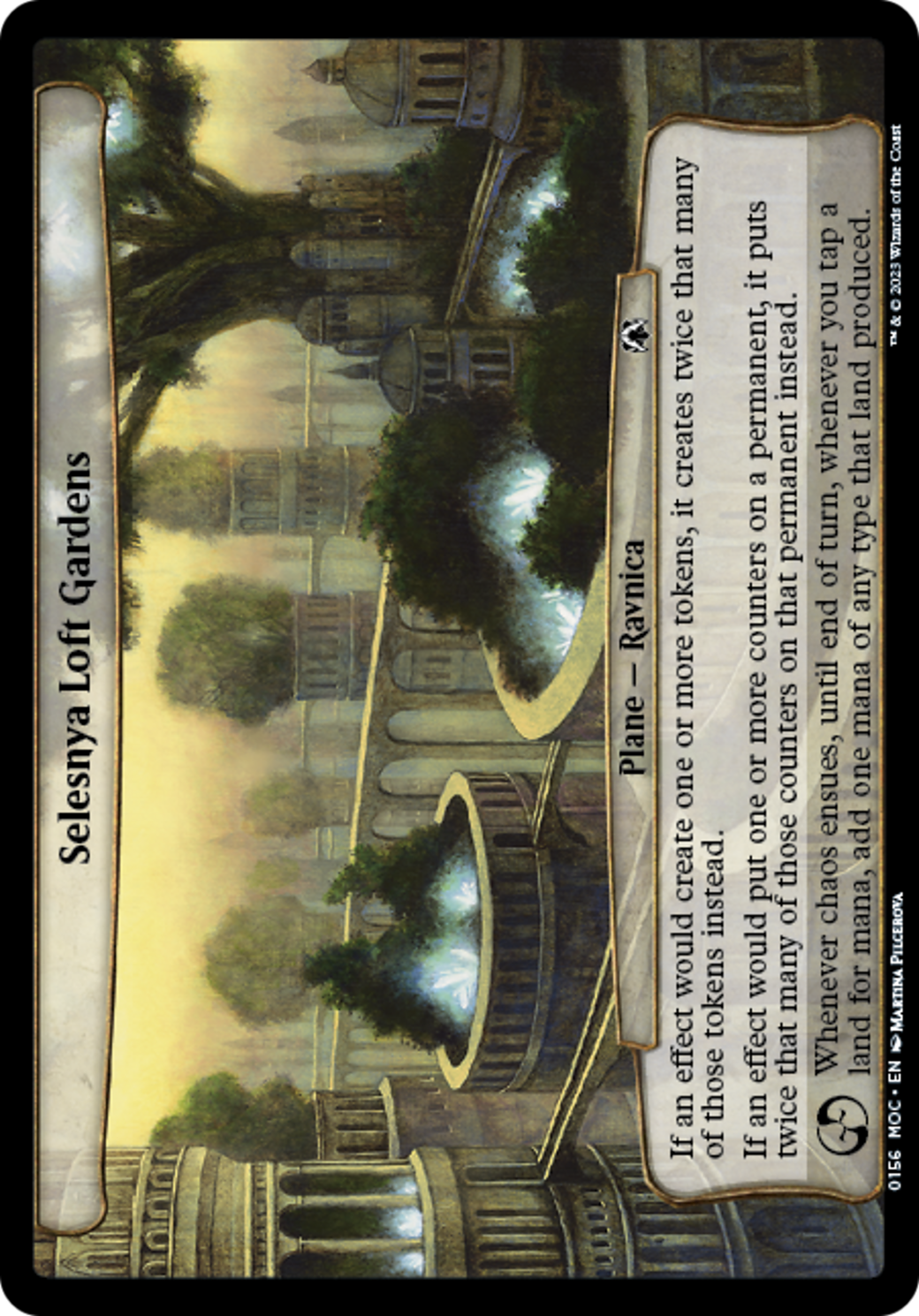Selesnya Loft Gardens (MOC-156) - March of the Machine Commander - Premium MTG Single from Wizards of the Coast - Just $0.09! Shop now at Game Crave Tournament Store