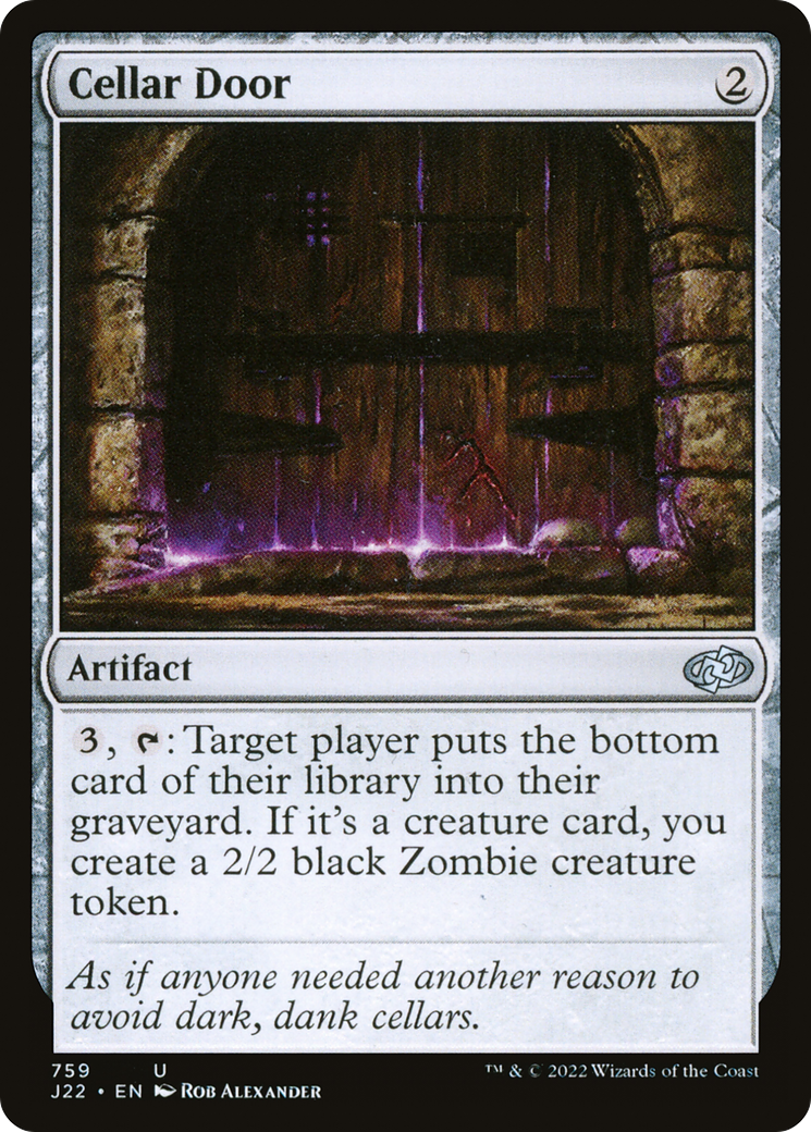 Cellar Door (J22-759) - Jumpstart 2022 - Premium MTG Single from Wizards of the Coast - Just $0.08! Shop now at Game Crave Tournament Store