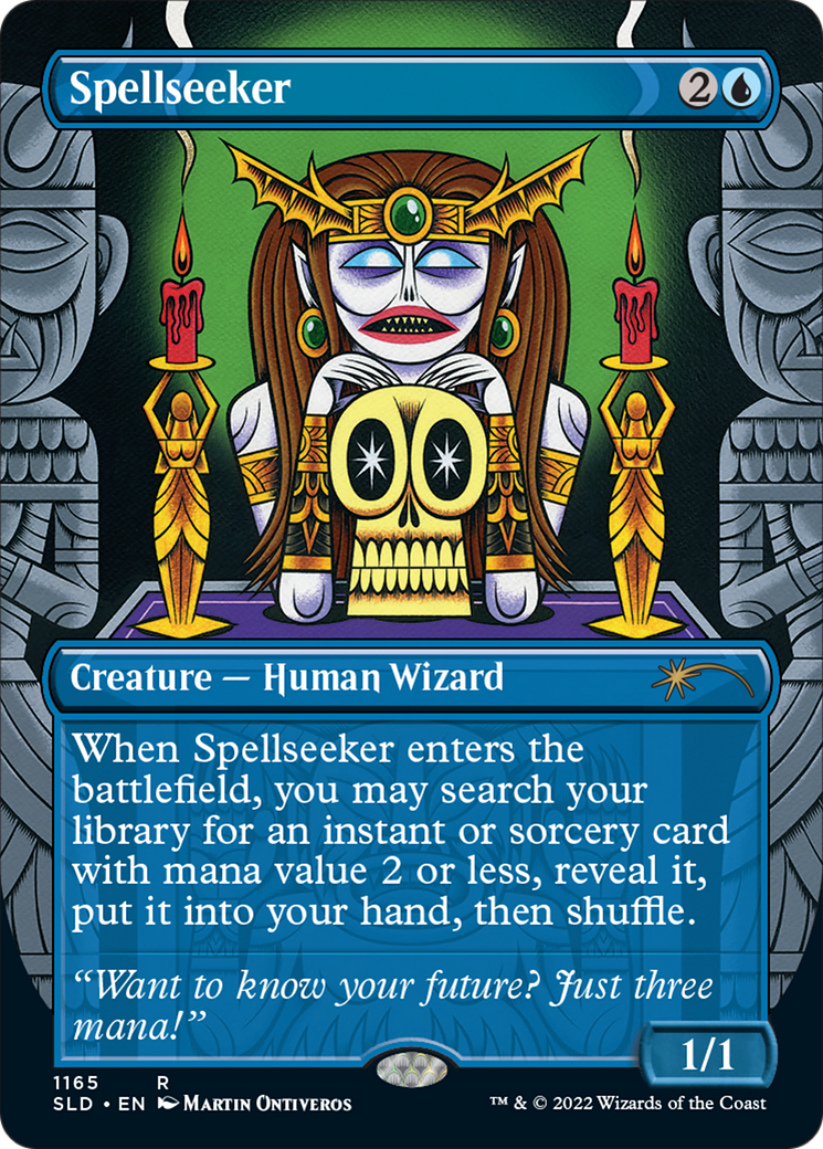 Spellseeker (SLD-1165) - Secret Lair Drop (Borderless) - Premium MTG Single from Wizards of the Coast - Just $4.09! Shop now at Game Crave Tournament Store