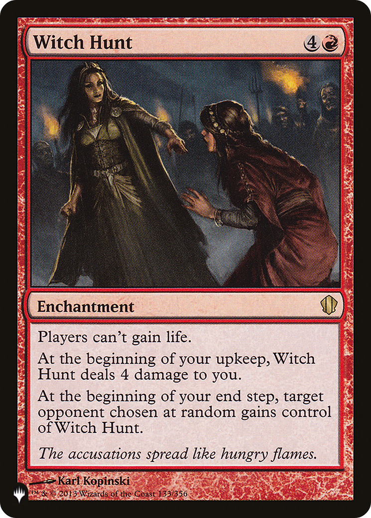 Witch Hunt (PLIST-543) - The List - Premium MTG Single from Wizards of the Coast - Just $0.27! Shop now at Game Crave Tournament Store