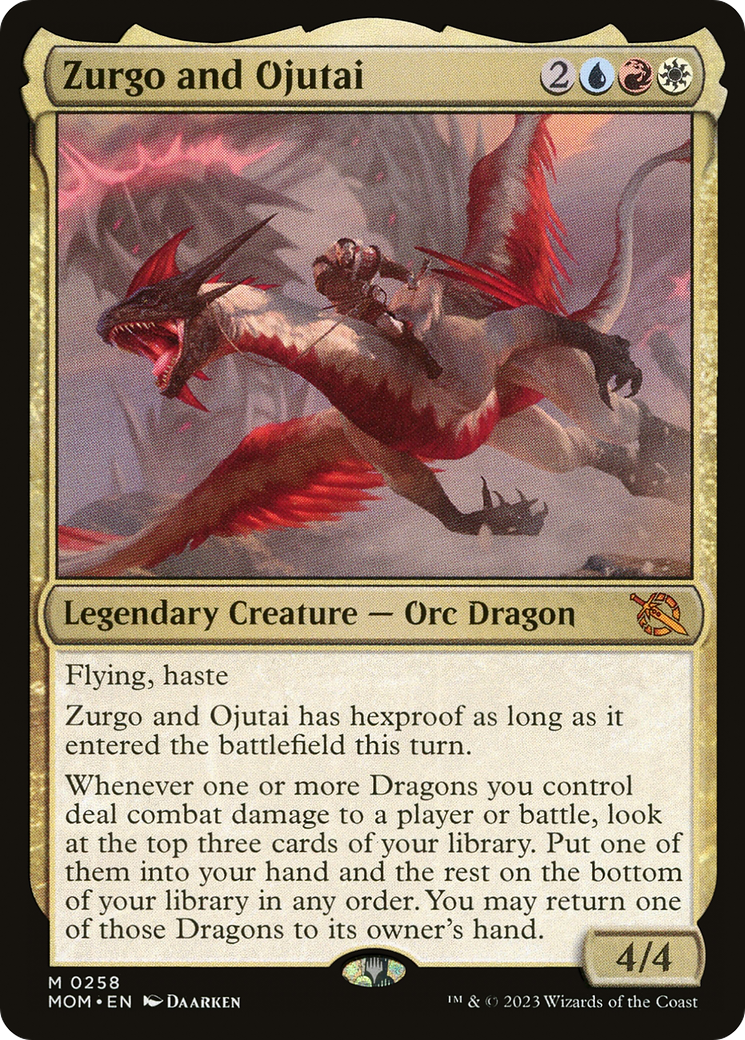 Zurgo and Ojutai (MOM-258) - March of the Machine Foil - Premium MTG Single from Wizards of the Coast - Just $0.75! Shop now at Game Crave Tournament Store