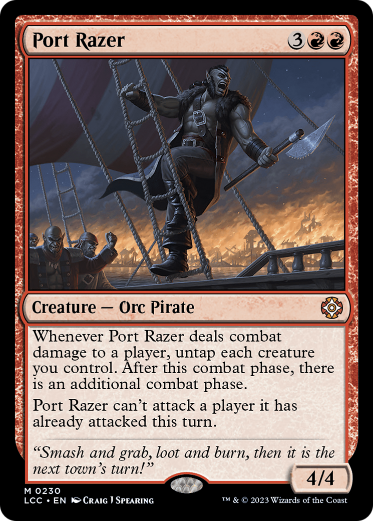 Port Razer (LCC-230) - The Lost Caverns of Ixalan Commander - Premium MTG Single from Wizards of the Coast - Just $0.09! Shop now at Game Crave Tournament Store