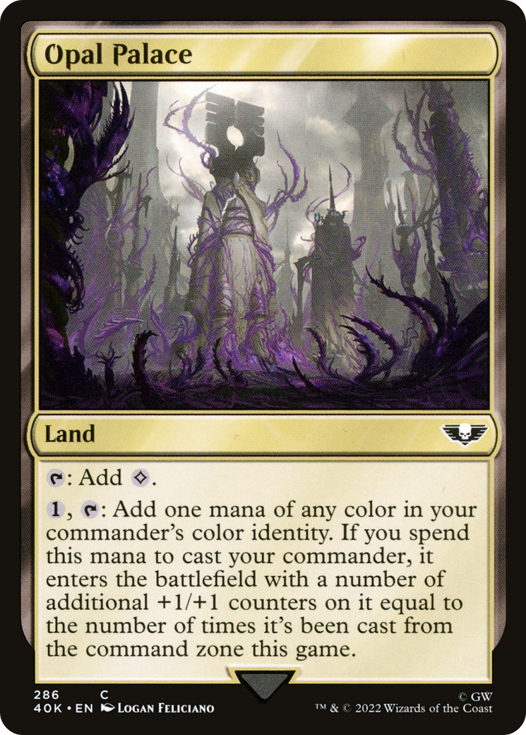 Opal Palace (40K-286) - Warhammer 40,000 Commander - Premium MTG Single from Wizards of the Coast - Just $0.08! Shop now at Game Crave Tournament Store
