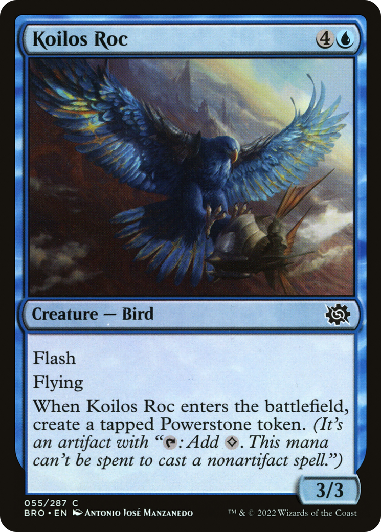 Koilos Roc (BRO-055) - The Brothers' War Foil - Premium MTG Single from Wizards of the Coast - Just $0.08! Shop now at Game Crave Tournament Store