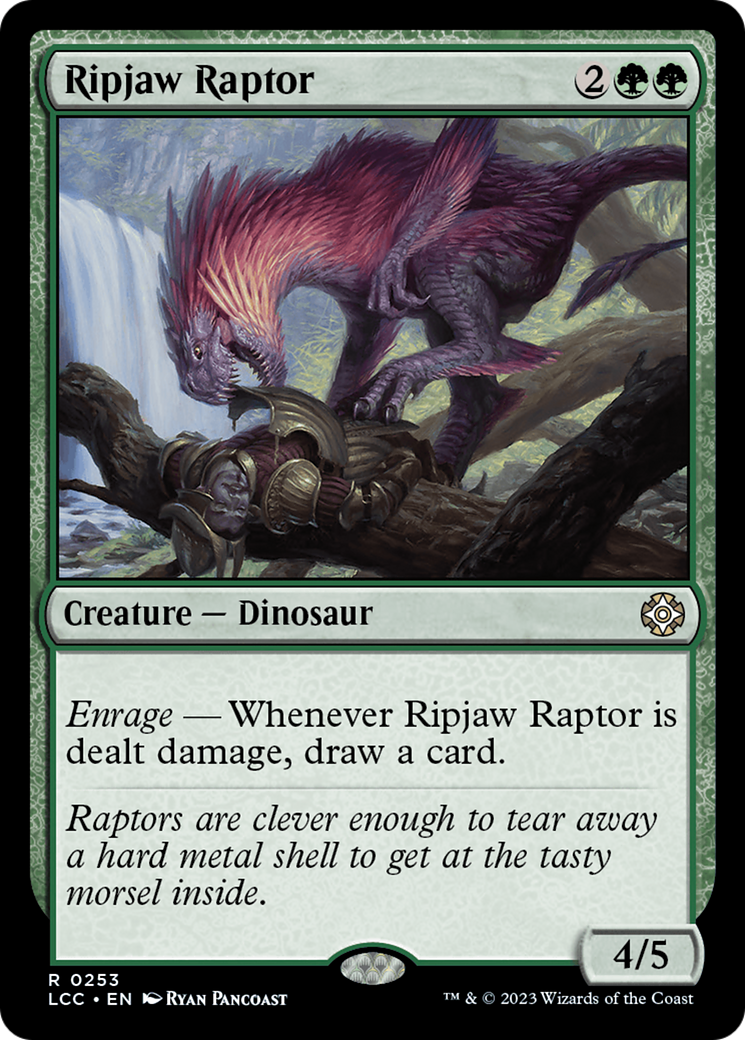 Ripjaw Raptor (LCC-253) - The Lost Caverns of Ixalan Commander - Premium MTG Single from Wizards of the Coast - Just $0.19! Shop now at Game Crave Tournament Store
