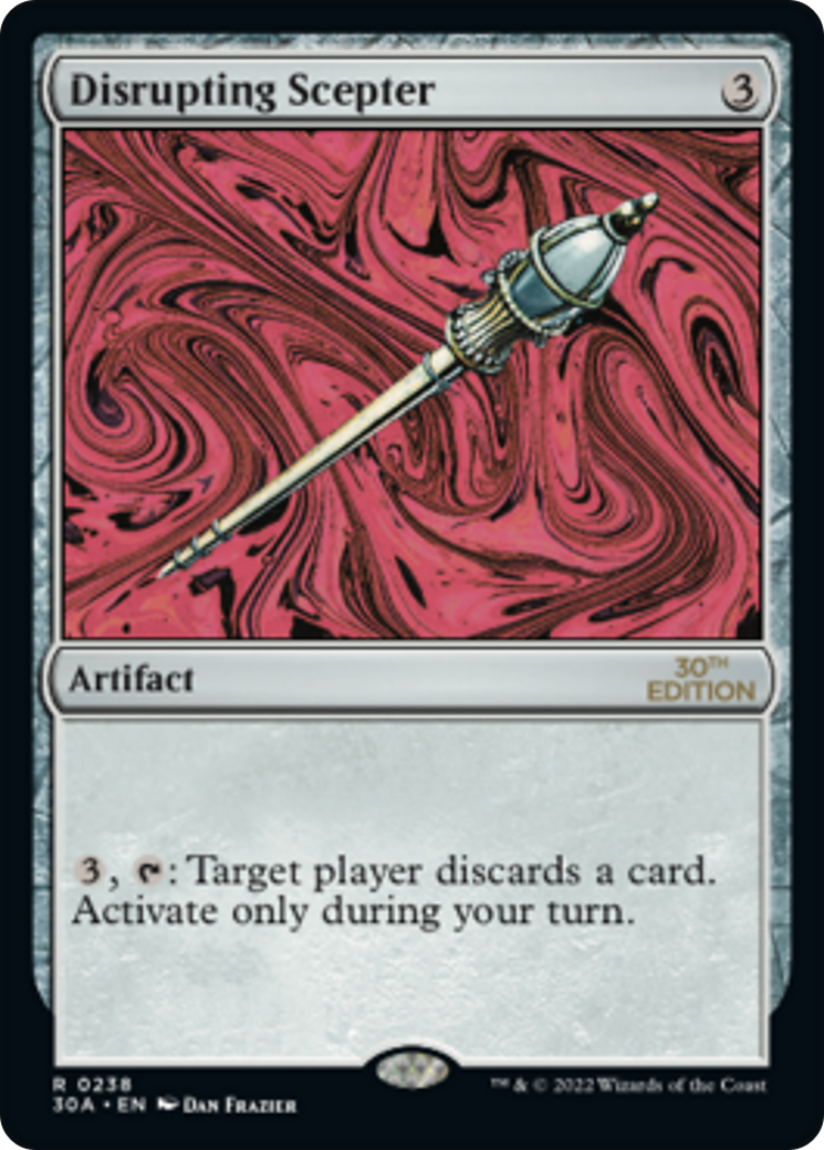 Disrupting Scepter (30A-238) - 30th Anniversary Edition - Premium MTG Single from Wizards of the Coast - Just $8.07! Shop now at Game Crave Tournament Store