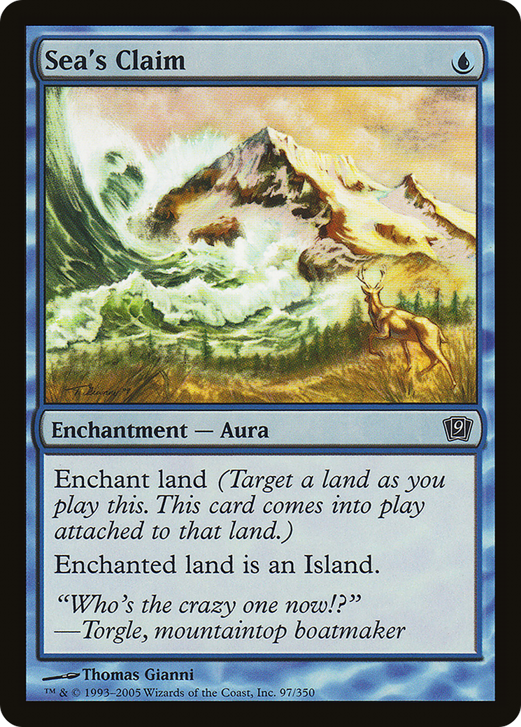 Sea's Claim (9ED-97★) - Ninth Edition Foil - Premium MTG Single from Wizards of the Coast - Just $0.28! Shop now at Game Crave Tournament Store