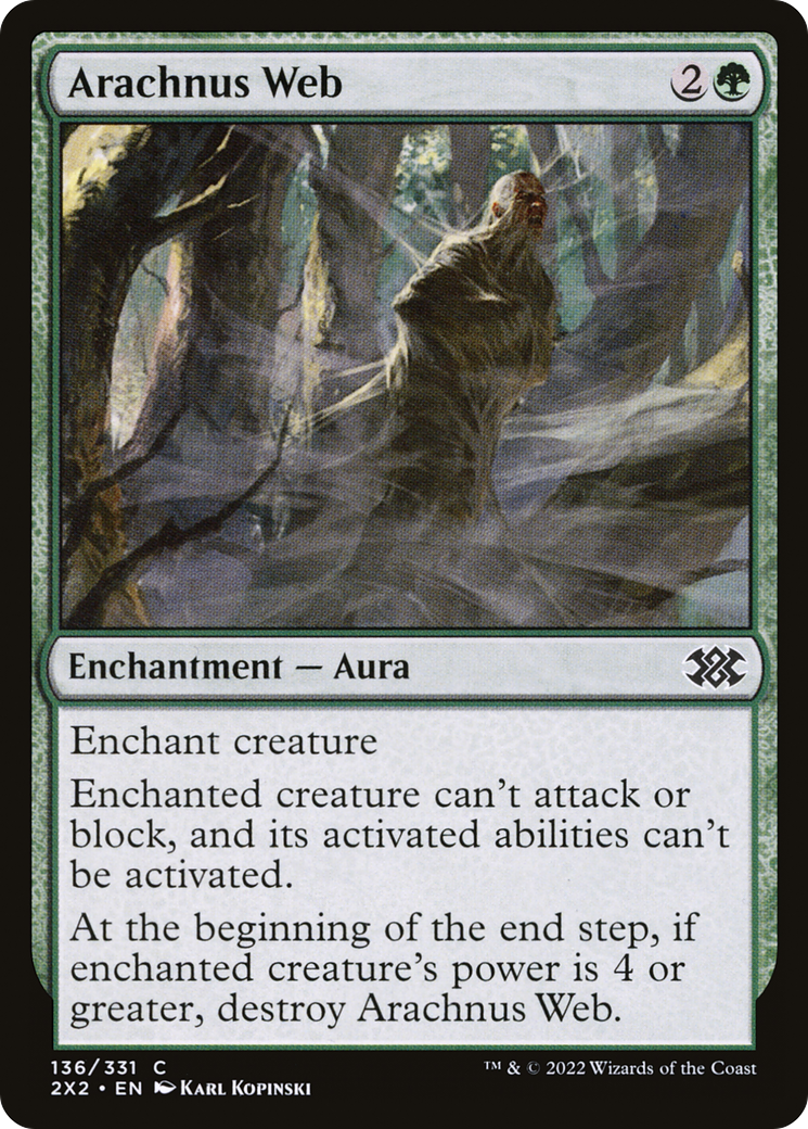 Arachnus Web (2X2-136) - Double Masters 2022 - Premium MTG Single from Wizards of the Coast - Just $0.08! Shop now at Game Crave Tournament Store