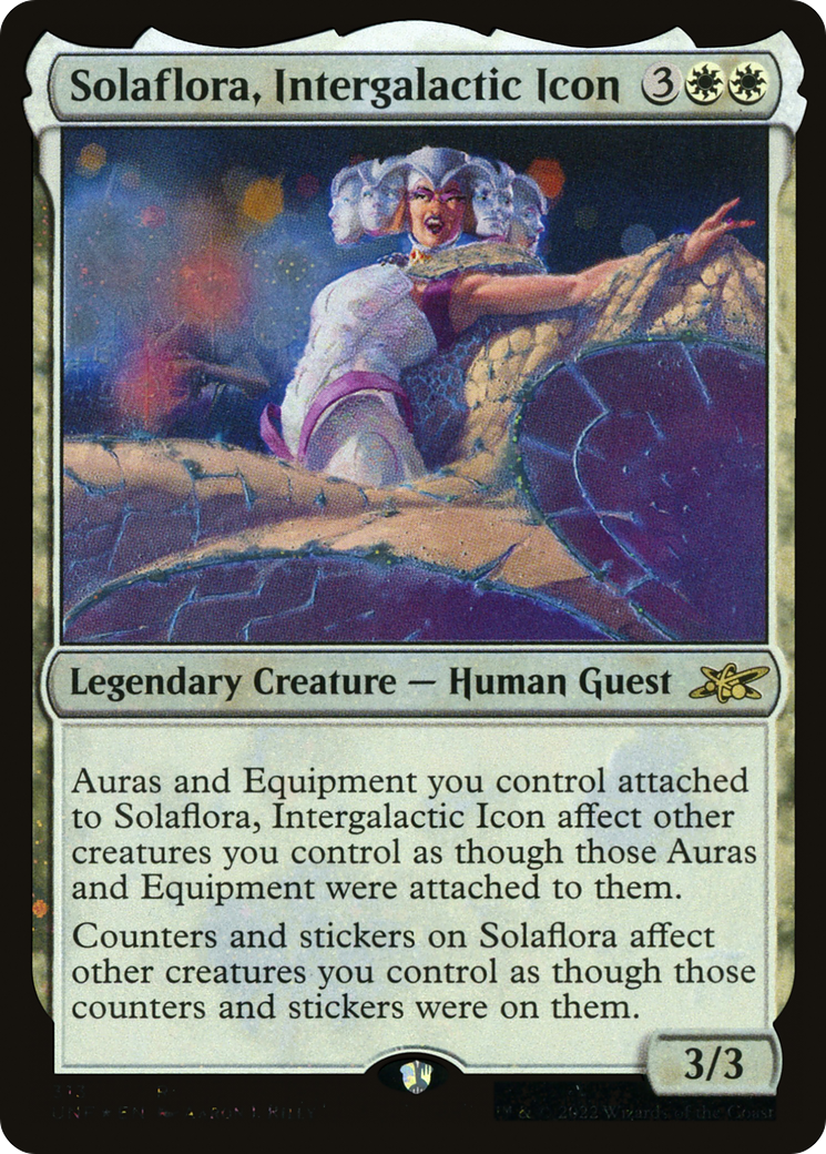 Solaflora, Intergalactic Icon (UNF-313) - Unfinity Foil - Premium MTG Single from Wizards of the Coast - Just $0.08! Shop now at Game Crave Tournament Store