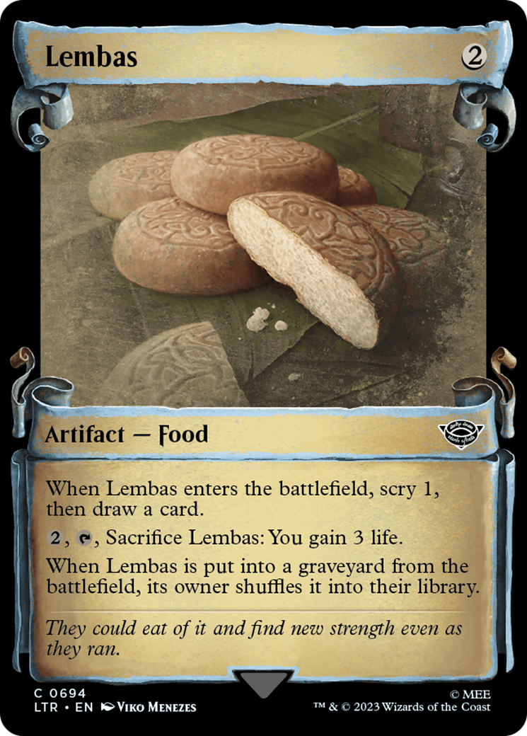 Lembas (LTR-694) - The Lord of the Rings: Tales of Middle-earth: (Showcase) - Premium MTG Single from Wizards of the Coast - Just $0.56! Shop now at Game Crave Tournament Store