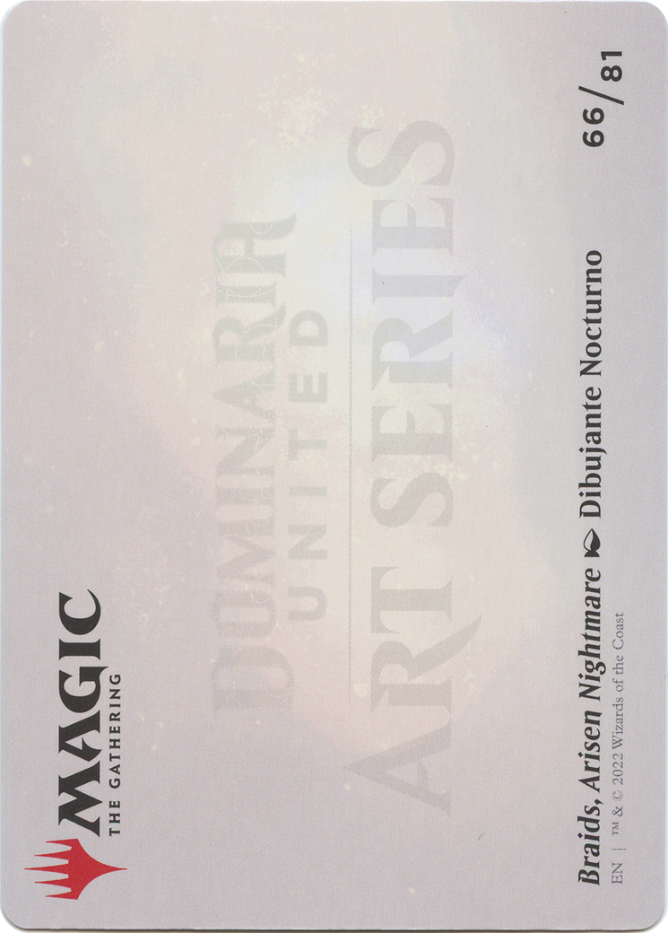 Braids, Arisen Nightmare // Braids, Arisen Nightmare (ADMU-066) - Dominaria United Art Series (Borderless) Foil - Premium MTG Single from Wizards of the Coast - Just $0! Shop now at Game Crave Tournament Store