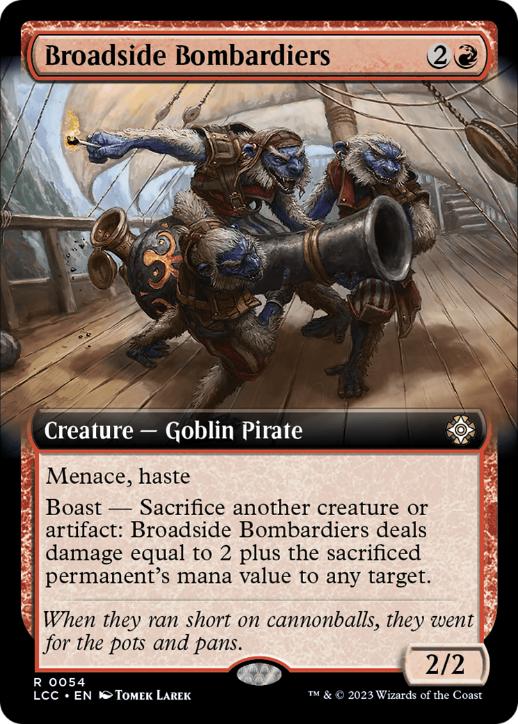 Broadside Bombardiers (LCC-054) - The Lost Caverns of Ixalan Commander Foil - Premium MTG Single from Wizards of the Coast - Just $1.96! Shop now at Game Crave Tournament Store