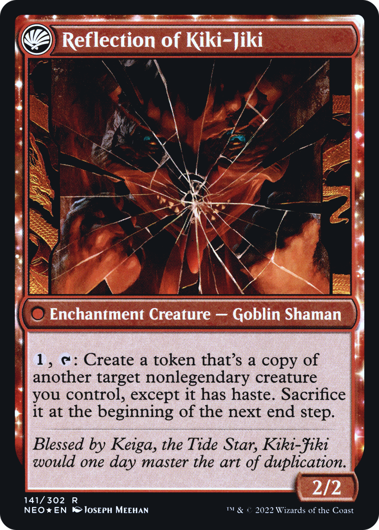 Fable of the Mirror-Breaker // Reflection of Kiki-Jiki (PNEO-141S) - Kamigawa: Neon Dynasty Promos: (fandfc) Foil - Premium MTG Single from Wizards of the Coast - Just $3.43! Shop now at Game Crave Tournament Store