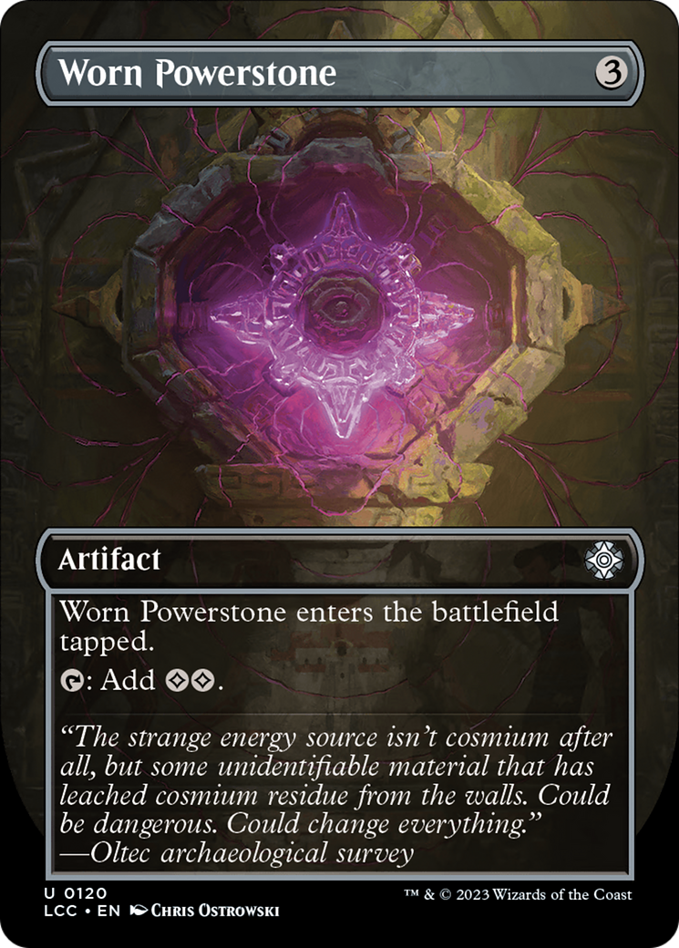 Worn Powerstone (LCC-120) - The Lost Caverns of Ixalan Commander (Borderless) Foil - Premium MTG Single from Wizards of the Coast - Just $1.37! Shop now at Game Crave Tournament Store