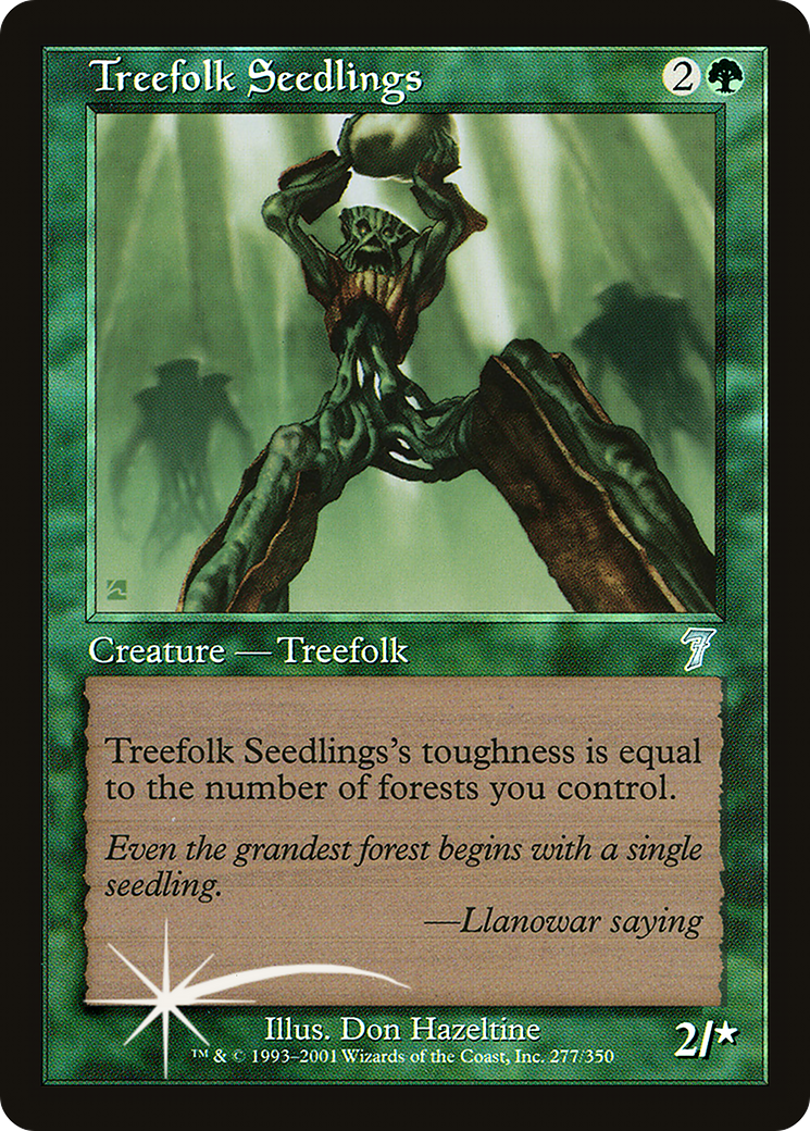 Treefolk Seedlings (7ED-277★) - Seventh Edition Foil - Premium MTG Single from Wizards of the Coast - Just $2.35! Shop now at Game Crave Tournament Store