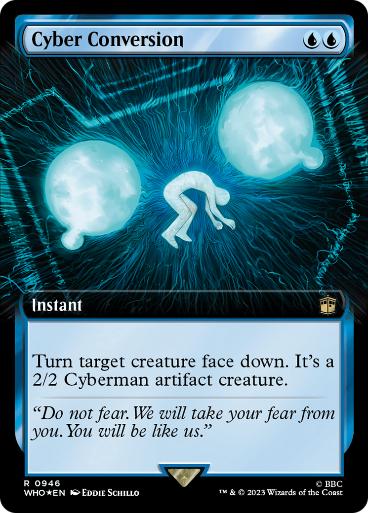 Cyber Conversion (WHO-946) - Doctor Who: (Extended Art) Foil - Premium MTG Single from Wizards of the Coast - Just $1.37! Shop now at Game Crave Tournament Store