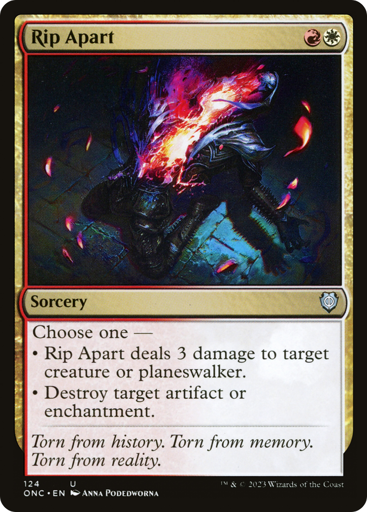 Rip Apart (ONC-124) - Phyrexia: All Will Be One Commander - Premium MTG Single from Wizards of the Coast - Just $0.17! Shop now at Game Crave Tournament Store