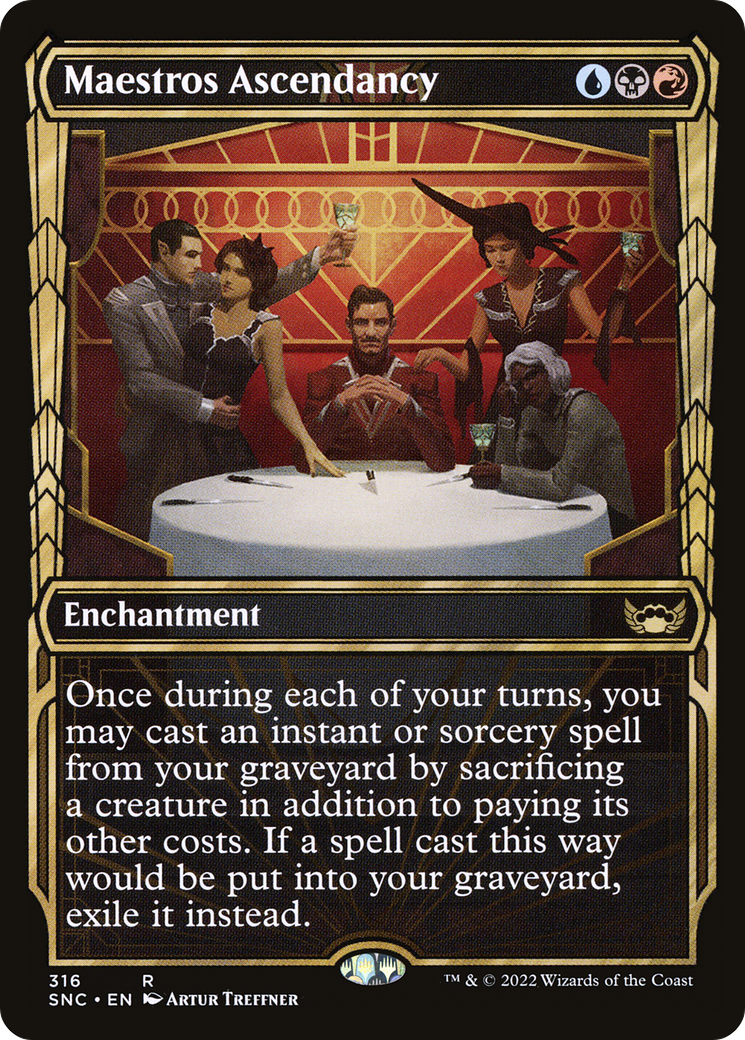 Maestros Ascendancy (SNC-316) - Streets of New Capenna: (Showcase) Foil - Premium MTG Single from Wizards of the Coast - Just $0.25! Shop now at Game Crave Tournament Store